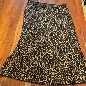 Joe fresh leopard print skirt